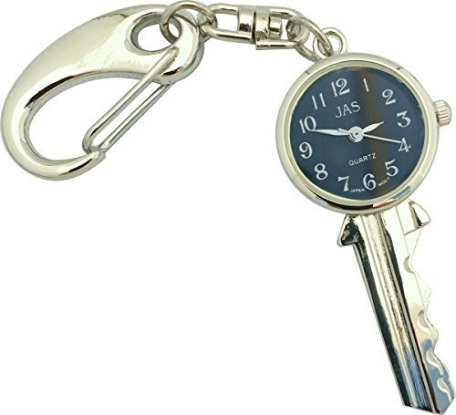 Reloj De Ra - Unisex Novelty Belt Fob-keychain Watch Key Sil