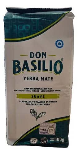Yerba Mate Don Basilio Suave X 500 Gr