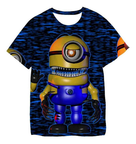 Playera Estampada 3d Five Nights Horror De Fredd Ys