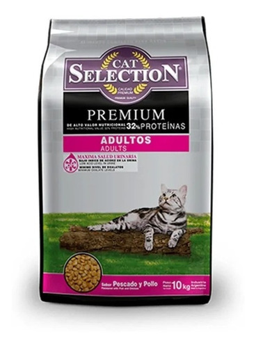 Cat Selection Gato Ad.x 10 Kg Alimento   Balanceado 