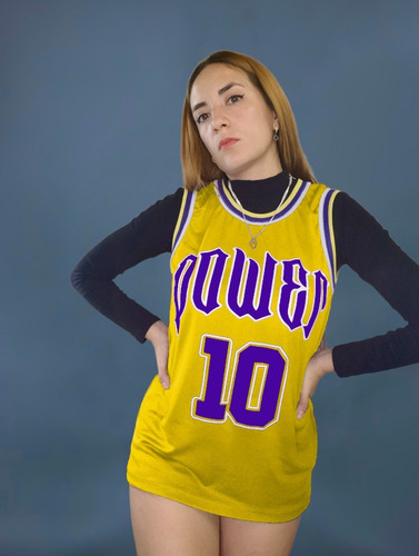 Jersey Basquet Lakers Dama Personalizable