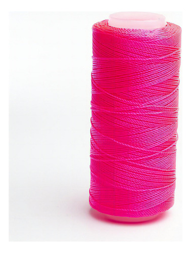 Caja 6 Pzs Hilo Crochet Nylon Sedificado Selanusa Color Rosa Magenta