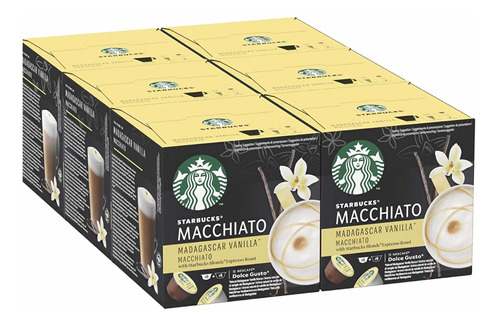 6 Latte Vainilla Starbucks Capsulas Dolce Gusto Envio Gratis