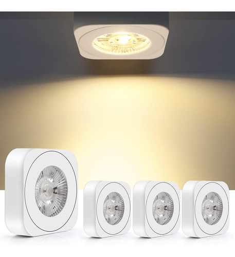 Luz De Disco Led Magnética De 5 W, Luces Blancas Cableadas D