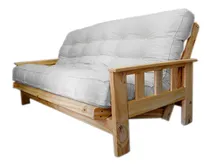 Comprar Futon 3 C Rustico (sin Pintar ) + Colchón Gabar. Crudo Bek