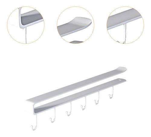 2pcs Soporte Para La Taza Debajo De Gabinete Ganchos De