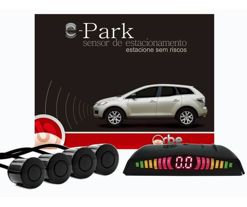 Sensor De Estacionamento Slim Led Orbe Preto