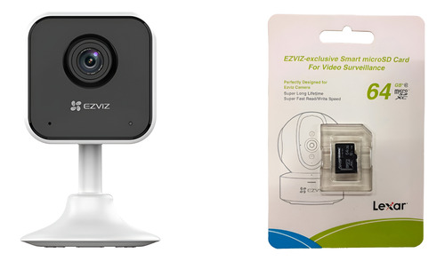 Camara Seguridad Wifi Ezviz H1c 2mp Audio Con Microsd 64gb