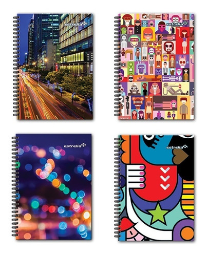 Cuaderno Libreta Forma Francesa 180h Pasta Dura Espiral