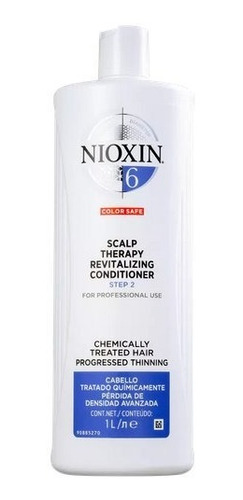 Imagem 1 de 2 de Condicionador Nioxin 6 Hair System Scalp Revitalizing 1000ml