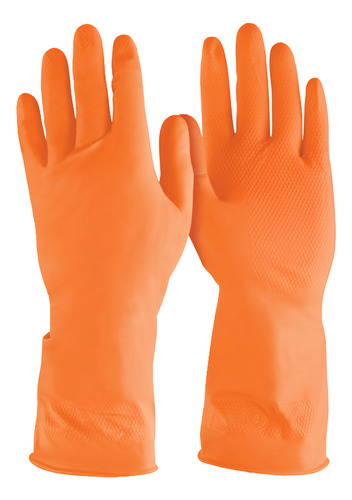 Guantes Latex De Limpieza Amarillo Talla S M L, 5 Unds