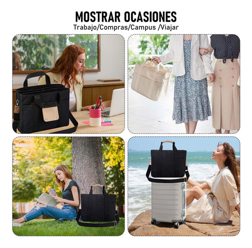 Bolsas De Lona Mujer,crossbody Tote Bag Mujer Gran Capacidad