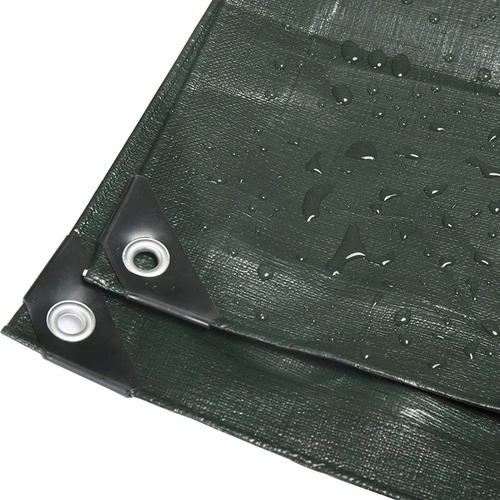 Imagen 4 de 7 de Lona Toldo Camping 5x4 - 100% Impermeable Ojales Reforzados