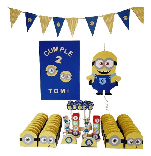 Cotillón Completo Para 20 Niños Minions