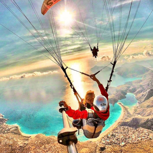Imagen 2 de 2 de Vuelo Bautismo En Parapente + Fotos Hd