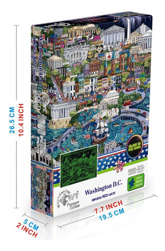 Rompecabezas Wuundentoy Premium Edition Washington D.c. De 1000 Piezas