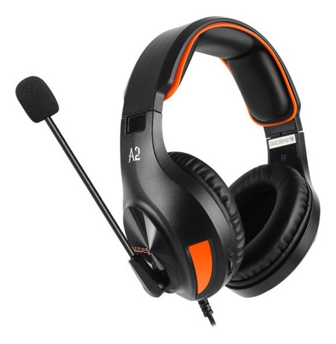 Audifonos Diadema Gaming Multiplataforma Xbox Pc Sades A2 Color Negro