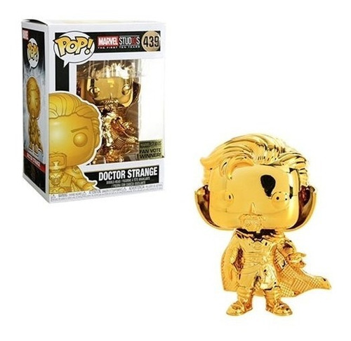 Funko Pop Doctor Strange 439 Figura Marvel Exclusivo Dorado