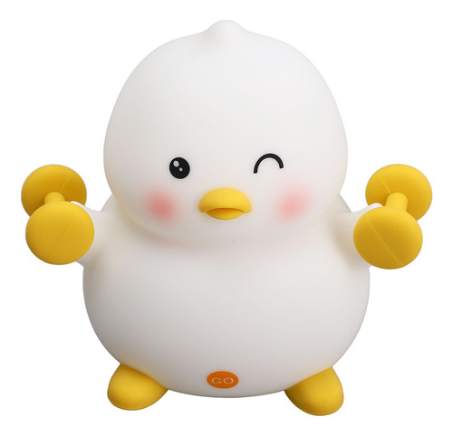 Pat Innovador Duck Bean Nursery Night Usb De Silicona De 3 M