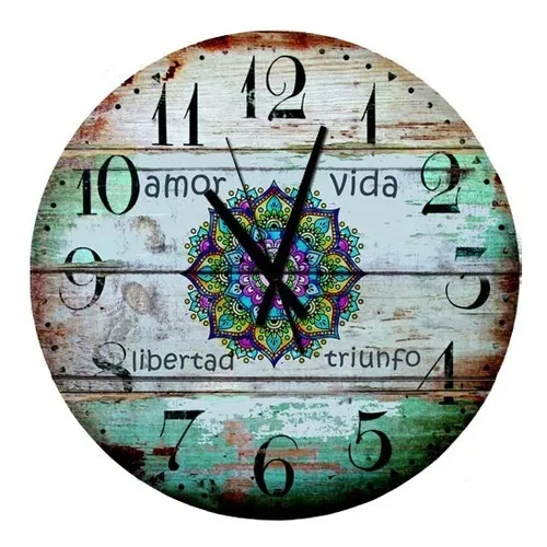 Reloj De Pared Vintage Gigante