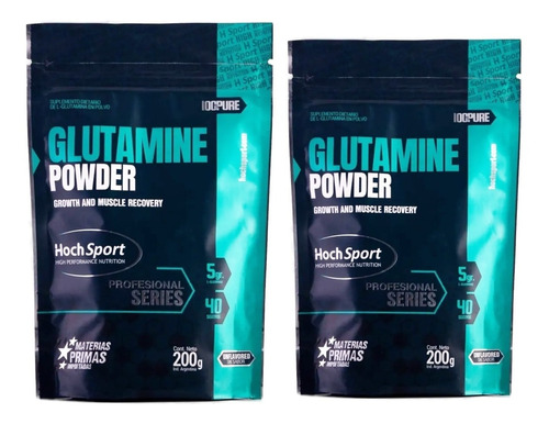 2 Glutamina 150+150 G Ultra Micronizada Hoch Sport Glutamine