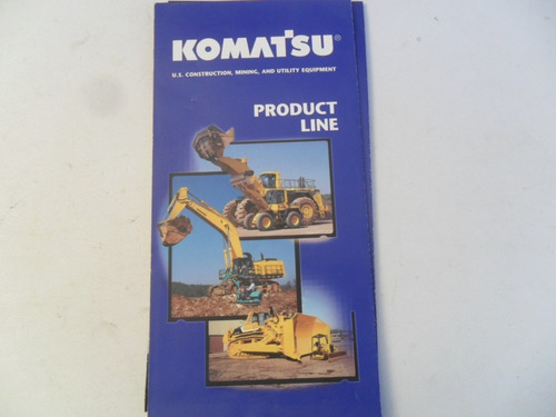 Folleto Komatsu Tractor Bulldozer Pala Mecanica Antiguo