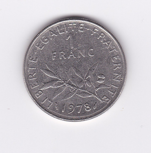 Ltc222. Moneda De Un Franco Frances De 1978.