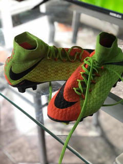 Botines Nike Hipervenom Verde Y Naranja 📦