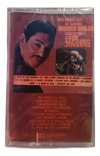 Cassette Javier Solis Interpreta A Jose Alfredo Jimenez