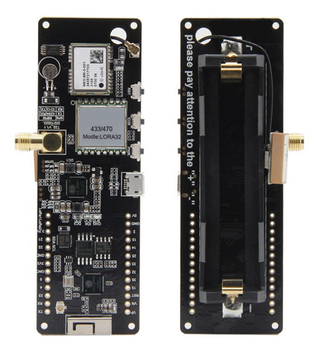Para Ttgo Meshtastic T-beam V1.2 Esp32 Lora Gps Development