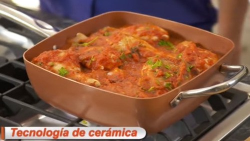 Sarten Antiadherente Copper Chef Cobre Cacerola Vapor Freir