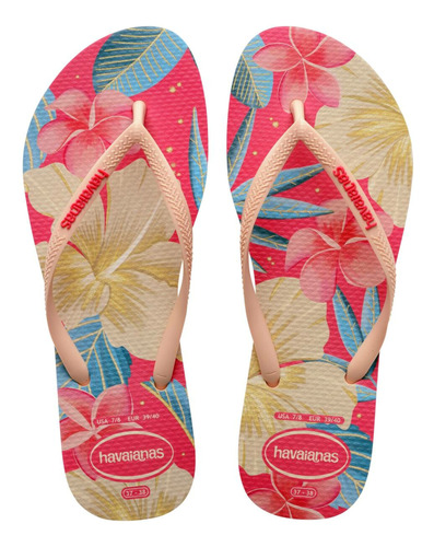 Ojotas Havaianas Slim Floral Mujer