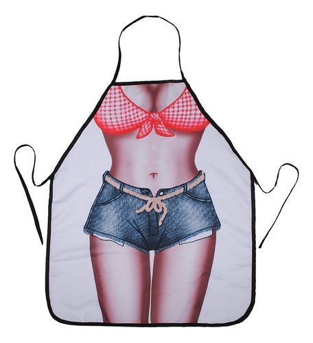 Delantal De Cocina Sexy Con Bikini Y Pantalones Cortos, Dive