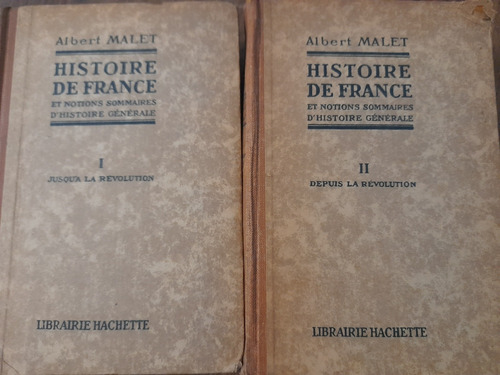 Historia De Francia 2 Tomos Albert Malet Hachette 1946 E11