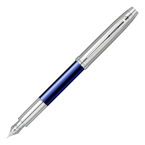 Caneta Sheaffer Gifty 100 Tinteiro Azul E Cromo E0930853-30