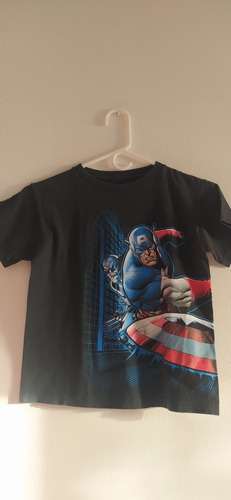 Franela Para Niños Marca Marvelkids Capitán América Talla 8