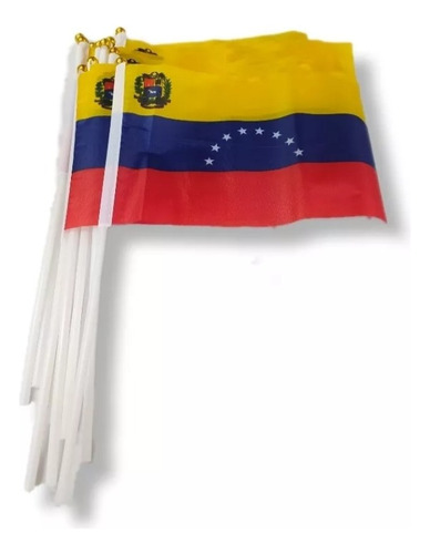 Bandera De Venezuela 14x21 Cm Combo D 24 Banderitas Pequeñas