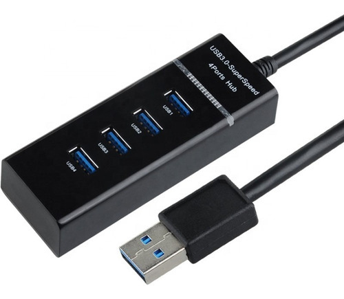 Hub Usb 3.0 4 Puertos Con Indicador Led Alta Velocidad D