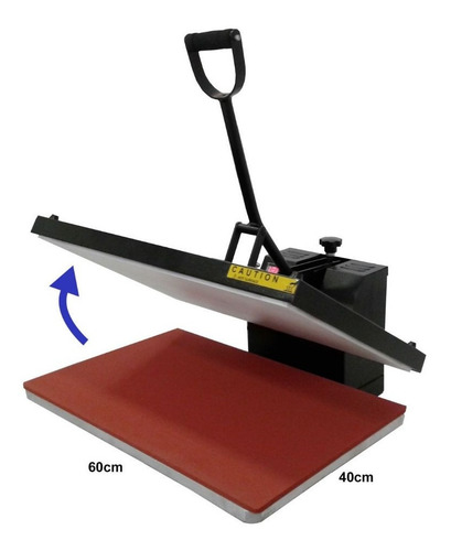 Prensa Termica Deko Jacaré Semi Automática 127V Cor Preto