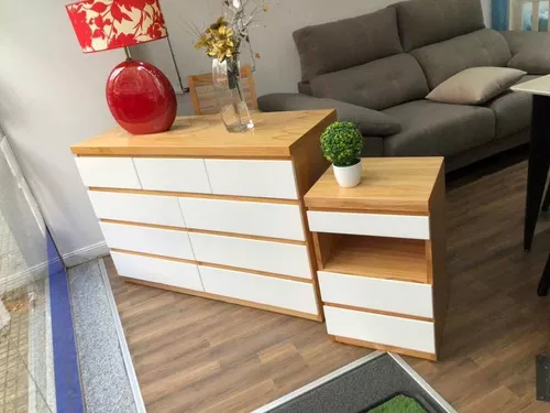 comoda cajonera madera paraiso escandinava nordica lustrada  Muebles para  recamara, Muebles para casa, Diseño de muebles