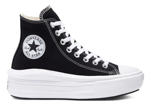 Converse Bota Plataforma Chuck Taylor All Star Mujer Negro 