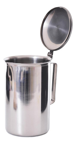 Jarra De Inox Com Tampa E Aparador De Gelo Para Água Ou Suco