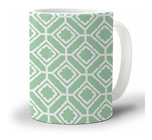 Tazas De Desayuno - Light Green Mugs,12 Oz Durable Ceramic C