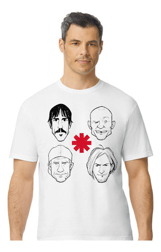 Red Hot Chili Peppers- Faces - Polera