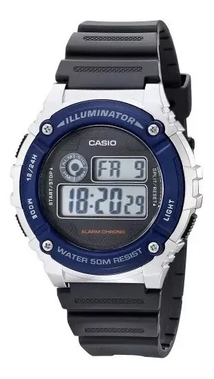 Reloj Casio Sumergible Digital W-216h Garantía Oficial