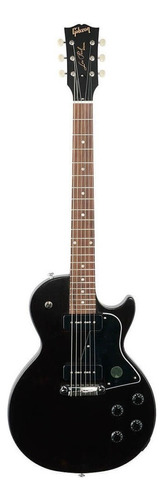 Guitarra elétrica Gibson Modern Collection Les Paul Special Tribute P-90 de  mogno ebony satin com diapasão de pau-rosa