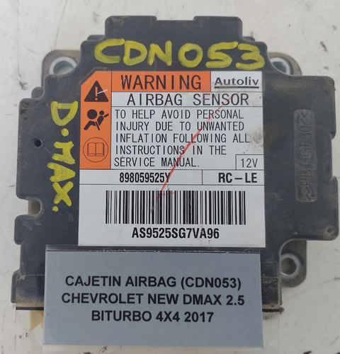 Cajetín Airbag Chevrolet New Dmax 2.5 Biturbo 4x4 2017