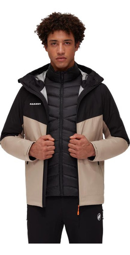 Chaqueta Hombre Mammut 3 In 1 Tour Hs Hooded Beige