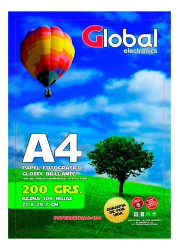 Hojas A4 Glossy Brillantes 200grs X100 Hojas Fact A-b