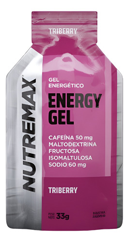 Caja X 12 - Nutremax Energy Gel Con Cafeina - Libertator Sabor Triberry